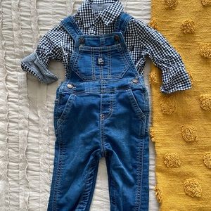 Boys Overall and shirt set